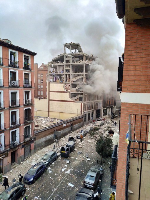 İspanya'nın başkenti Madrid’de patlama : 2 ölü