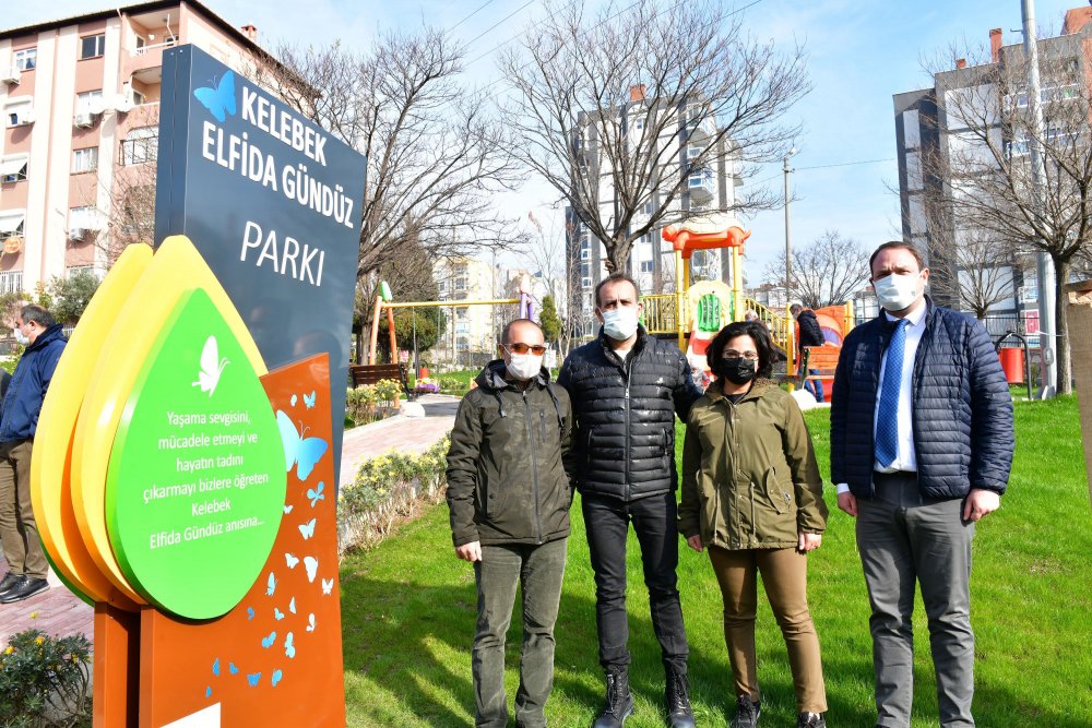 Kelebek çocuk Elfida'nın ismi evinin karşısındaki parka verildi