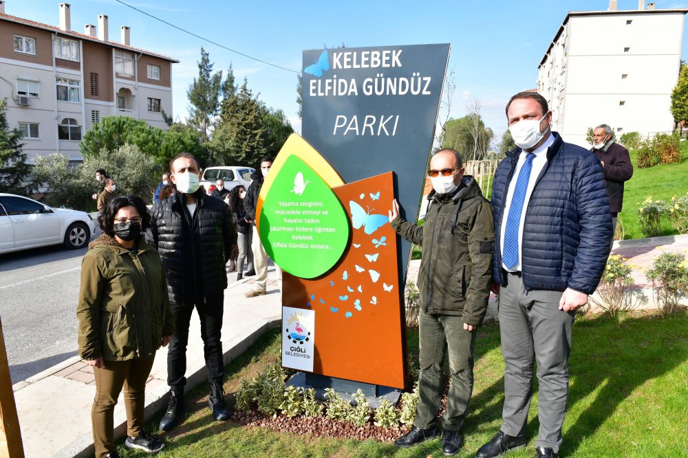 Kelebek çocuk Elfida'nın ismi evinin karşısındaki parka verildi
