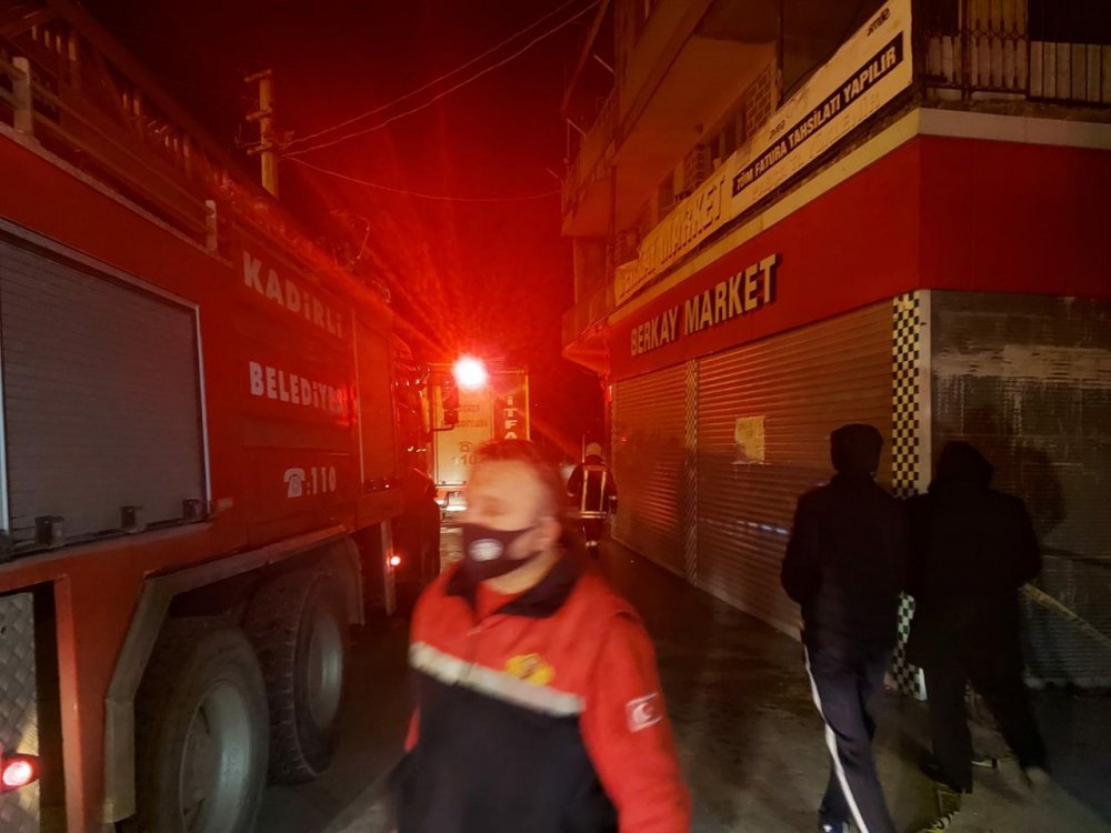 Sobadan çıkan yangında ağır yaralandı
