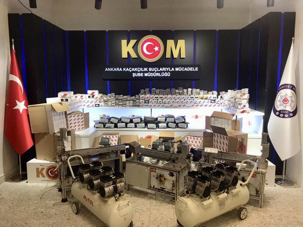 Ankara'da kaçakçılık operasyonu: 9 gözaltı 