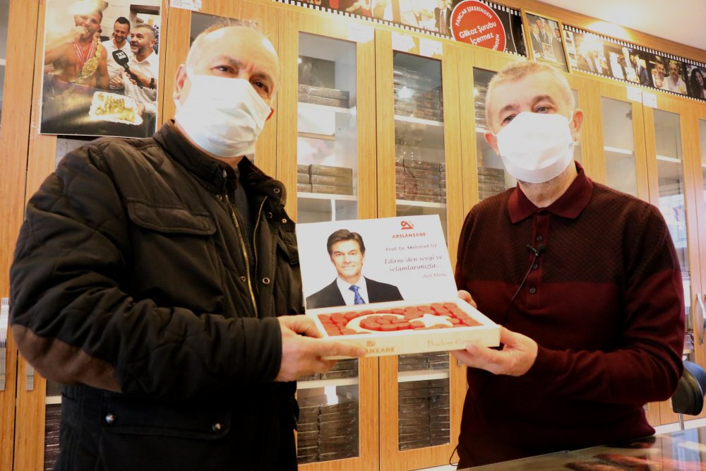 Prof. Dr. Mehmet Öz'e, Edirne'den 'Türk bayraklı' şifa kaynağı