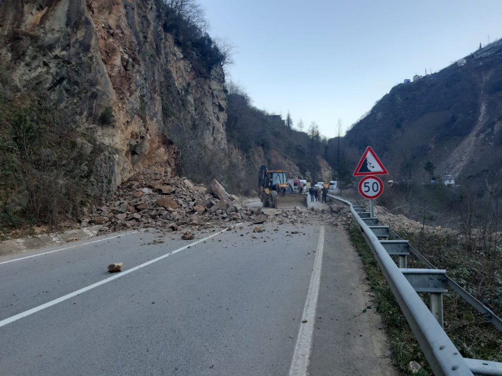Giresun'daki heyelan