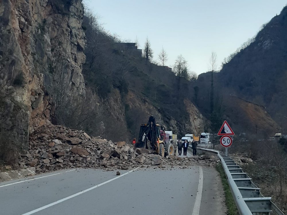 Giresun'daki heyelan