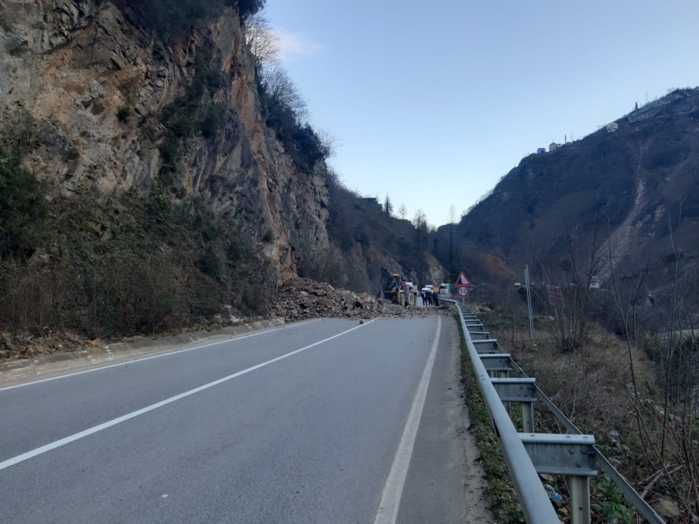 Giresun'daki heyelan