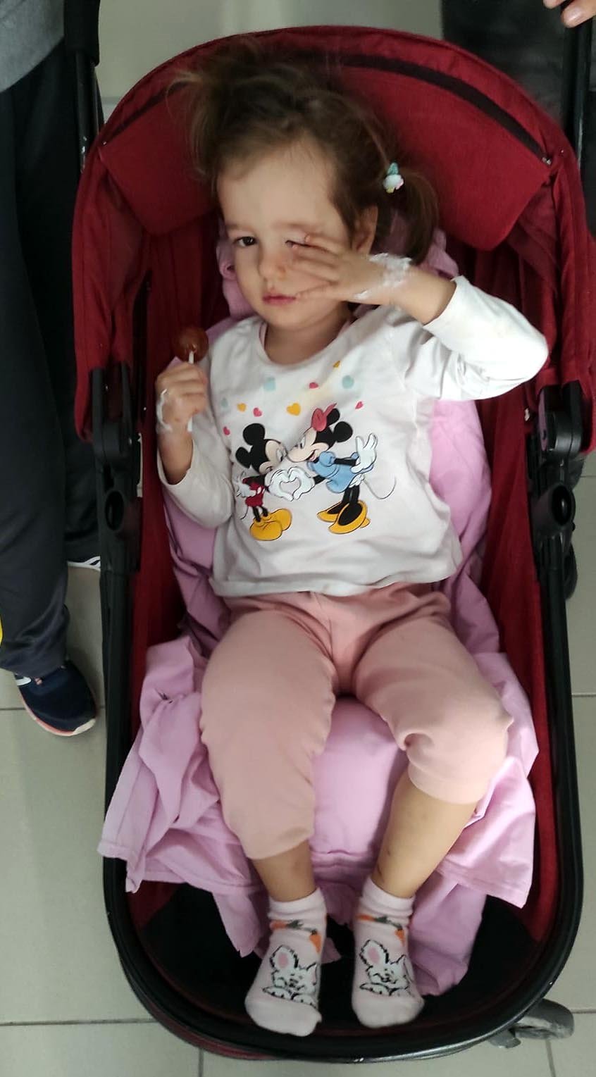 Pitbull saldırısında yaralanan Bahar, taburcu edildi