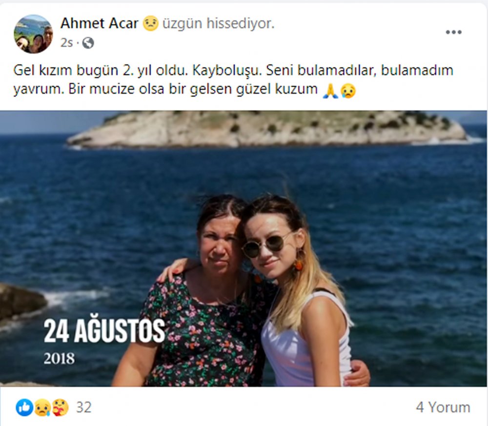 2 yıl önce meydana gelen hortum felaketinde kaybolan Kader Buse Acar'ın babası Ahmet Acar': ''Bir mucize olsa bir gelsen güzel kuzum"
