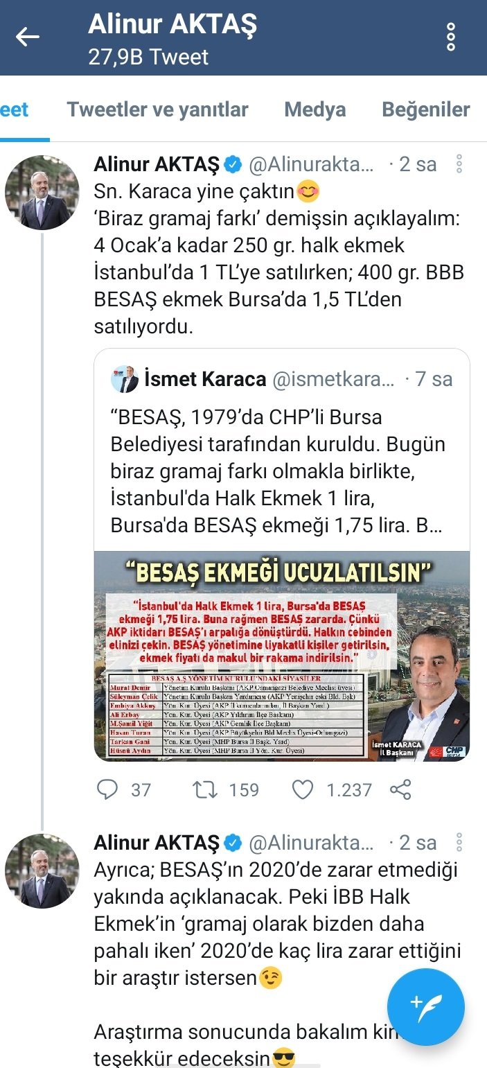Başkan Aktaş'tan, CHP İl Başkanı Karaca'ya 'BESAŞ' cevabı