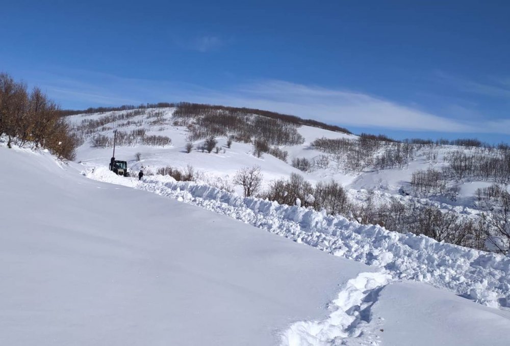 Bitlis'te hasta kadın kızakla 20 kilometre taşındı, hamile kadın içinse  ekipler seferber oldu