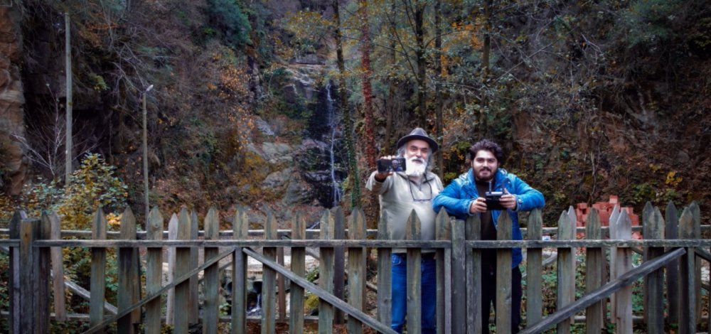 Samsunda Baba-oğul doğayı fotoğraflıyor