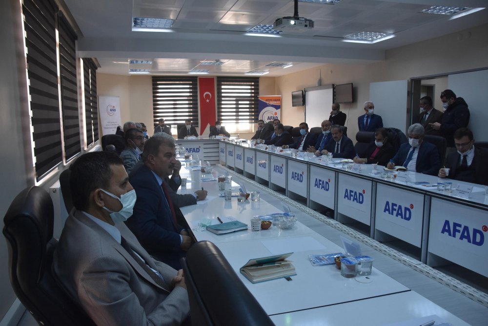 Bitlis’te, Afet Risk Azaltma Planı toplantısı