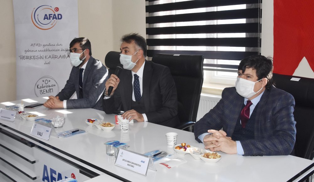 Bitlis’te, Afet Risk Azaltma Planı toplantısı