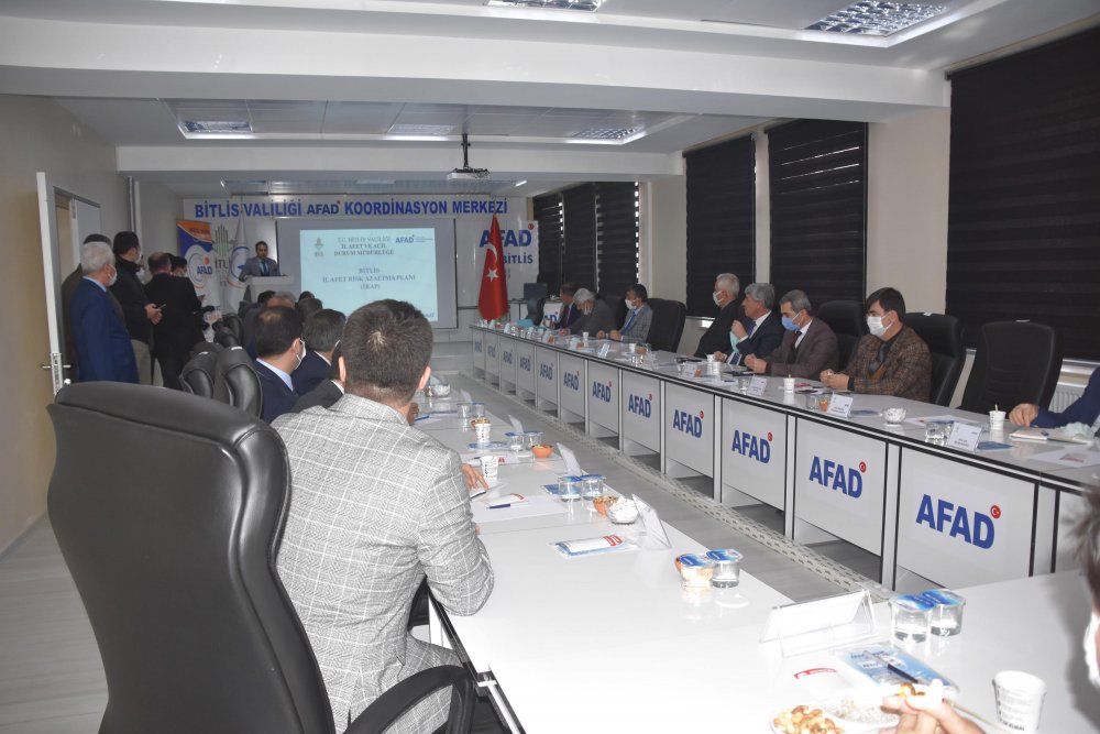Bitlis’te, Afet Risk Azaltma Planı toplantısı