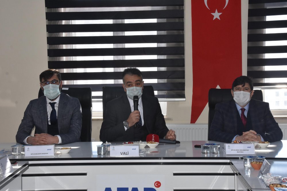 Bitlis’te, Afet Risk Azaltma Planı toplantısı