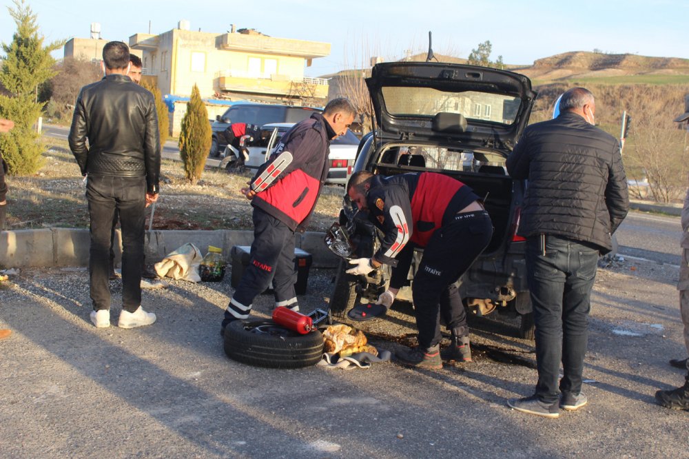 Kahta'da iki otomobil çarpıştı: 9 yaralı