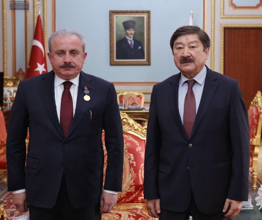 TBMM Başkanı Şentop, TÜRKSOY Genel Sekreteri Kaseinov'u kabul etti