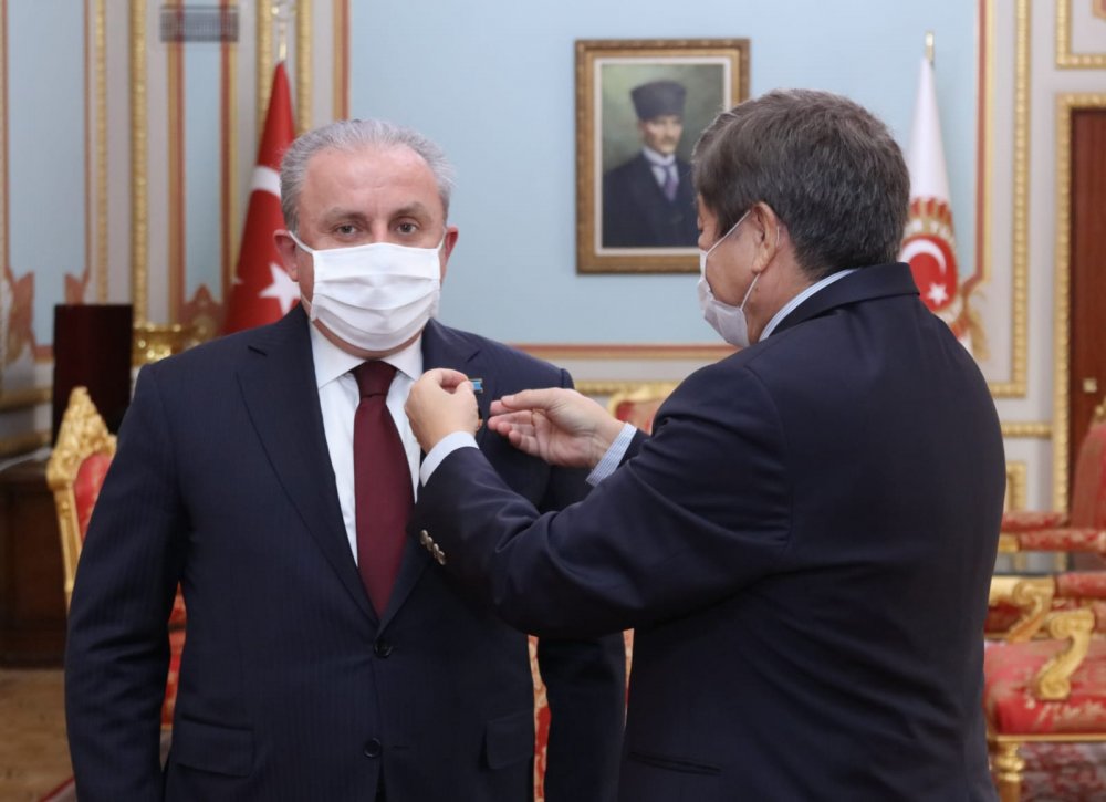 TBMM Başkanı Şentop, TÜRKSOY Genel Sekreteri Kaseinov'u kabul etti