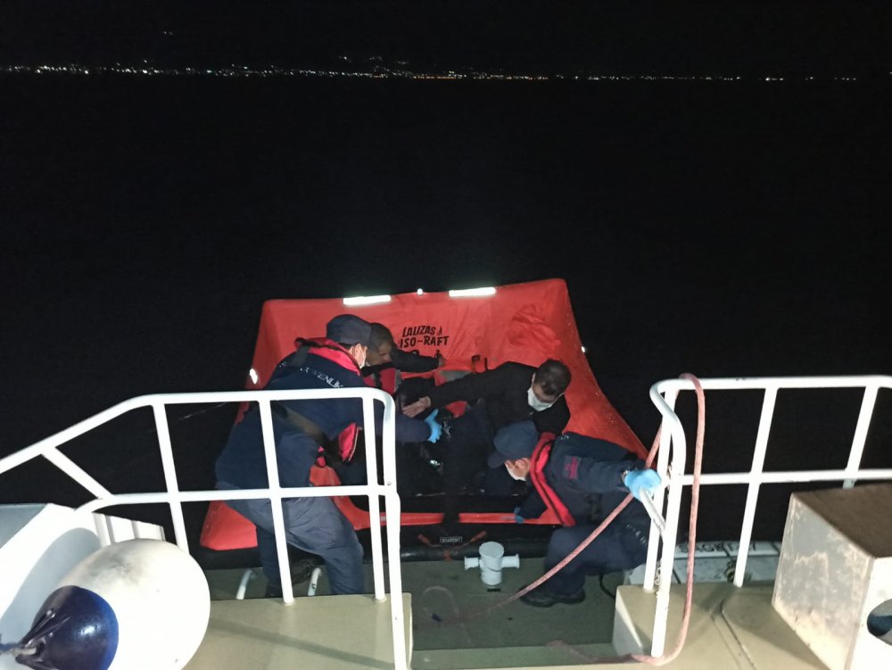 Bodrum'da 5 kaçak göçmen kurtarıldı