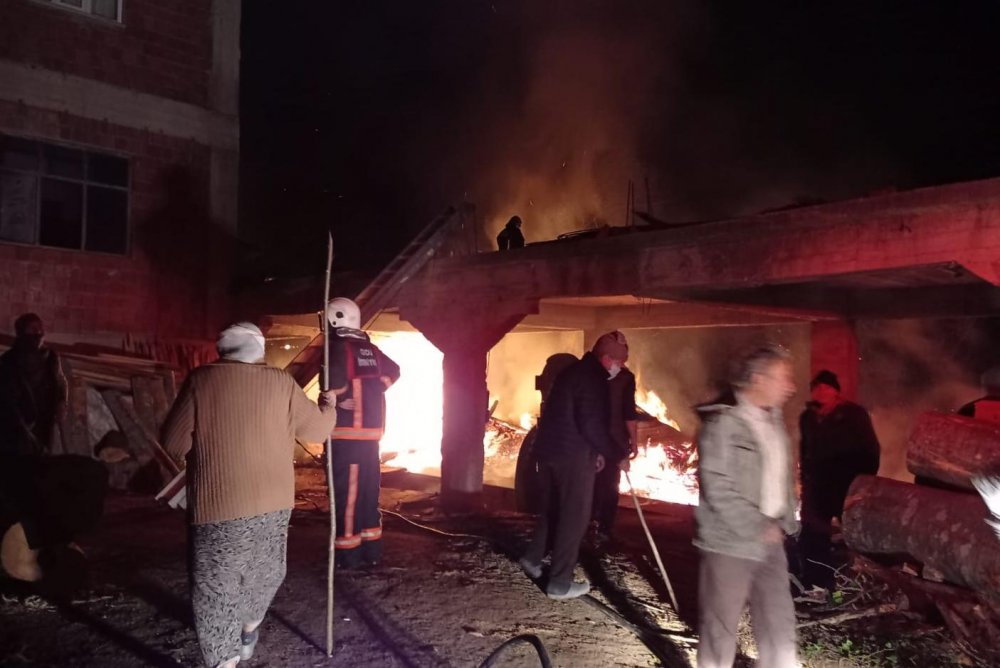 Ordu’da iki ayrı yangında, 400 tavuk ile 9 büyükbaş telef oldu