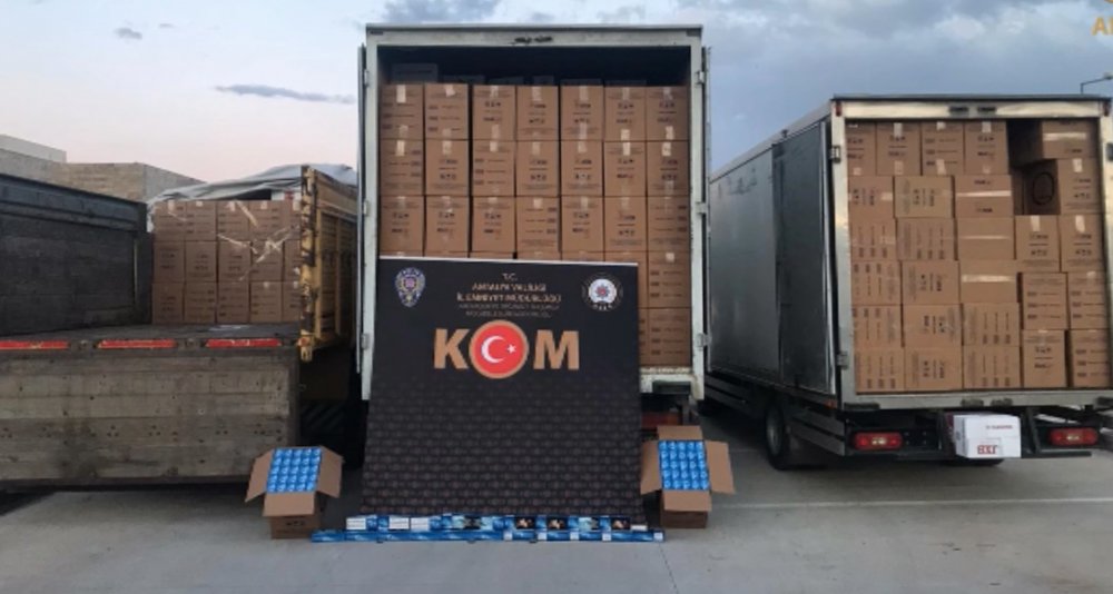 Antalya'da 1.5 milyon TL değerinde makaron ele geçirildi