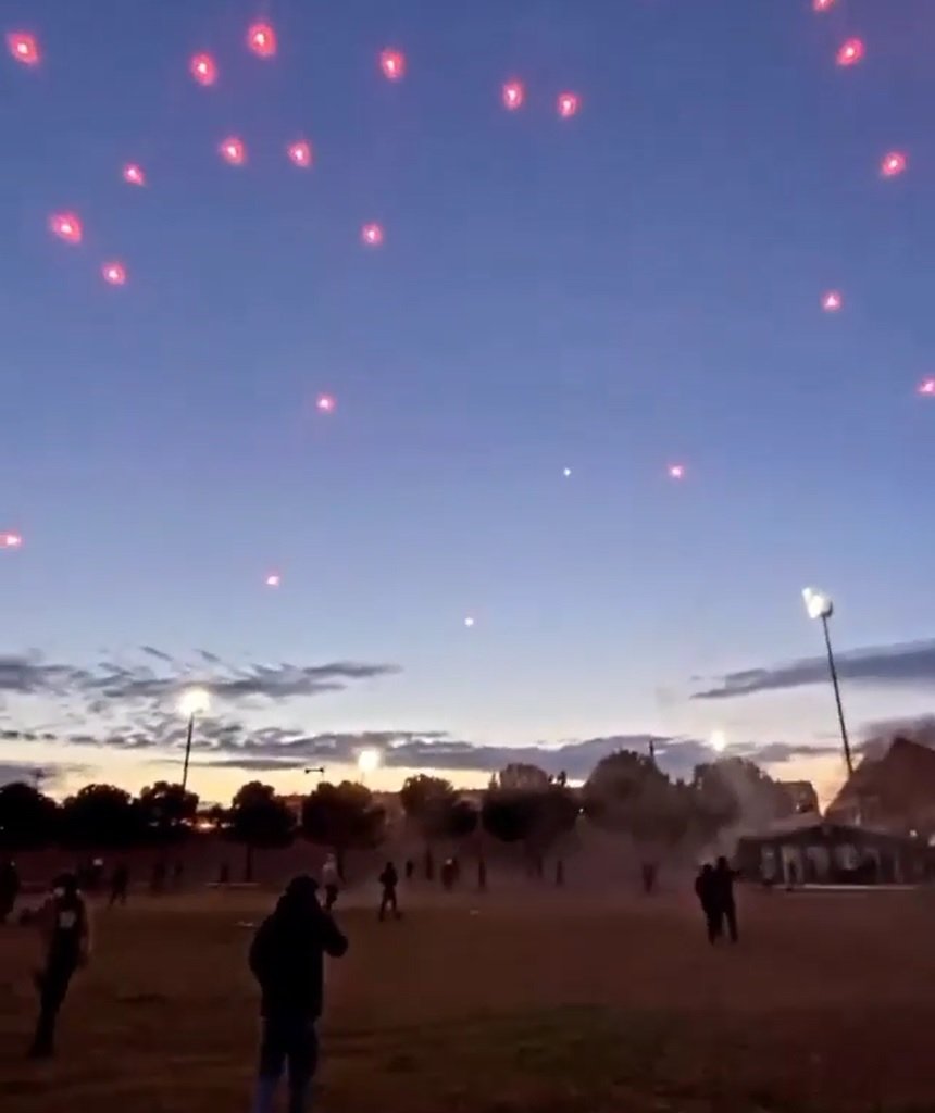 Bursaspor taraftarından meşaleli destek