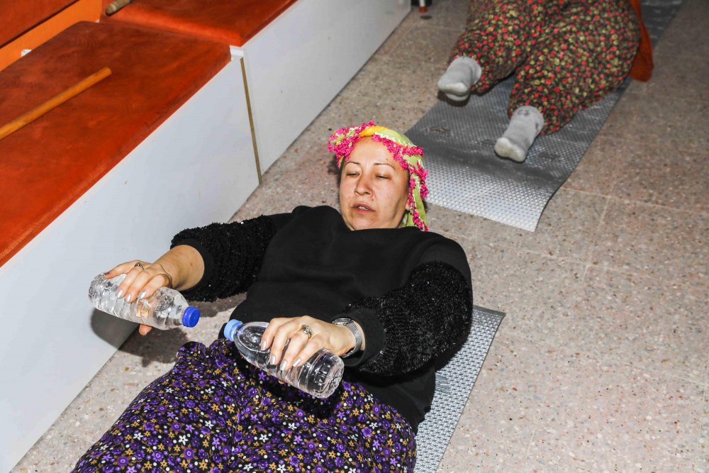 Ulamış köyü kadınları, pilates yapıyor