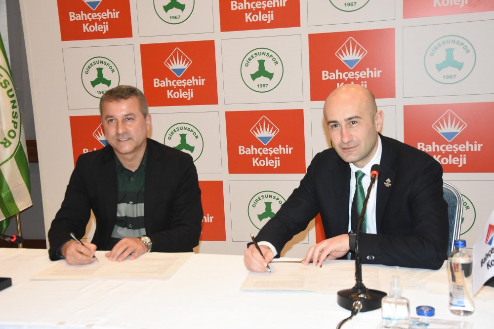 Bahçeşehir Koleji, Giresunspor'un yeni sponsoru oldu