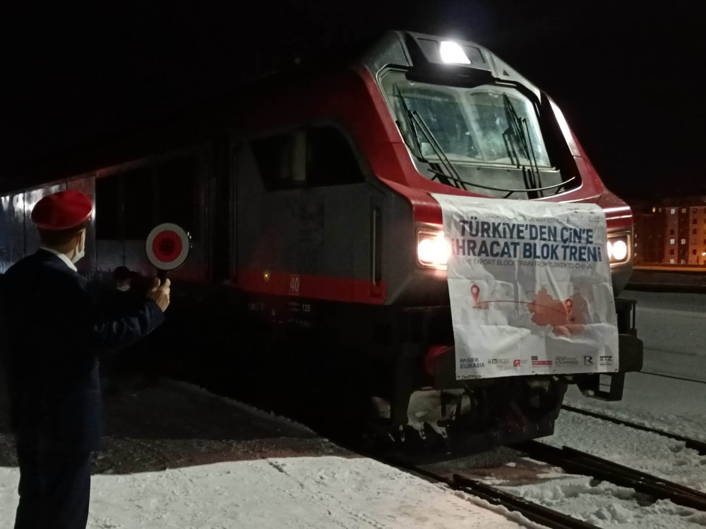 Çin'e yapılan bor ihracatında ilk tren Erzurum'a ulaştı