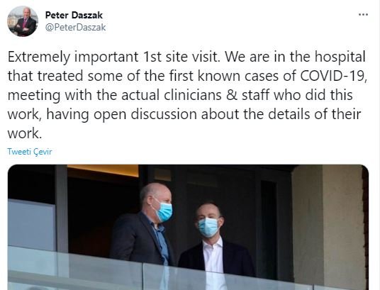 DSÖ heyetinden, Vuhan’daki ilk pandemi hastanesine ziyaret