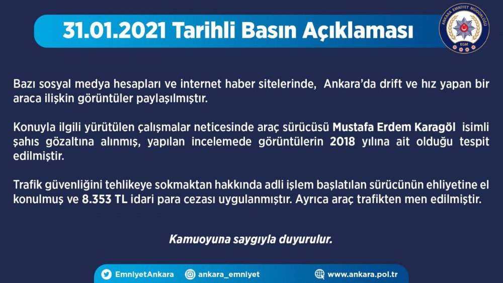 EHLİYETİNE EL KONULDU, ARAÇ TRAFİKTEN MEN EDİLDİ: Drift' görüntüleri sosyal medyaya yansıyan ünlü futbol menajerine gözaltı  