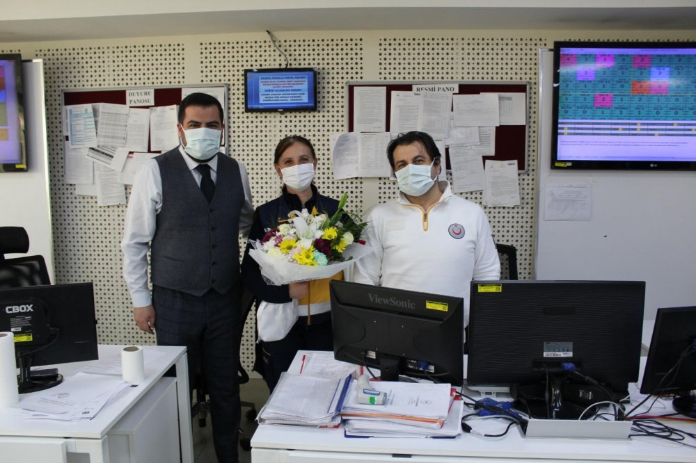 Emekli olan 112 çalışanının anonslu vedası