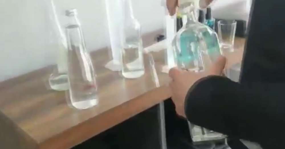 Esenyurt'ta sahte alkol operasyonu kamerada