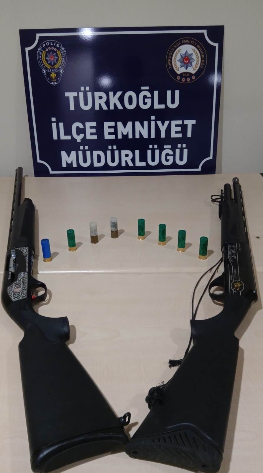 Kahramanmaraş'ta 62 maganda silahlarıyla birlikte yakalandı