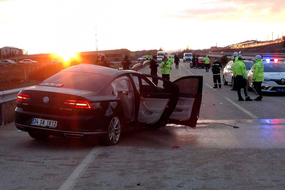 Kırıkkale'de kontrolden çıkan otomobil takla attı