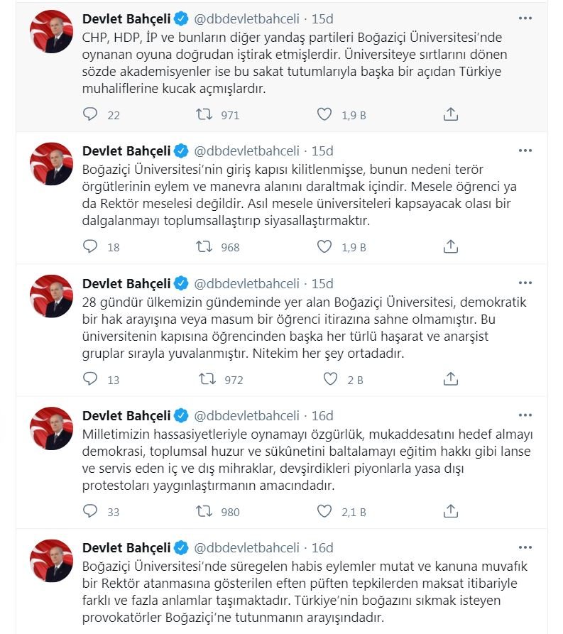 Bahçeli: Kabe'yi aşağılayanların teröristlerden farkı yok