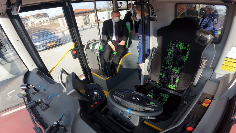 Elektrikli ve sürücüsüz otobüs 'Atak Electric' tanıtıldı