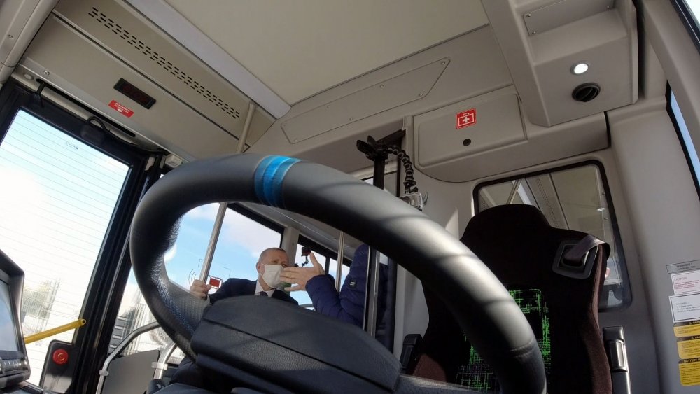 Elektrikli ve sürücüsüz otobüs 'Atak Electric' tanıtıldı