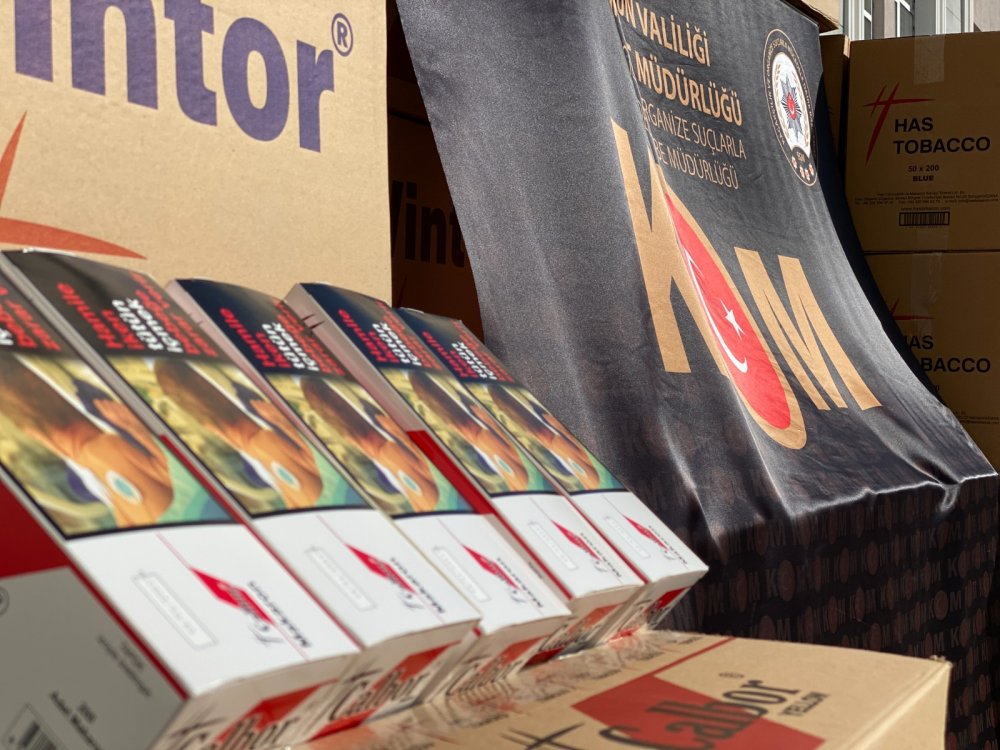 Samsun'da 7 milyon makaron ele geçirildi