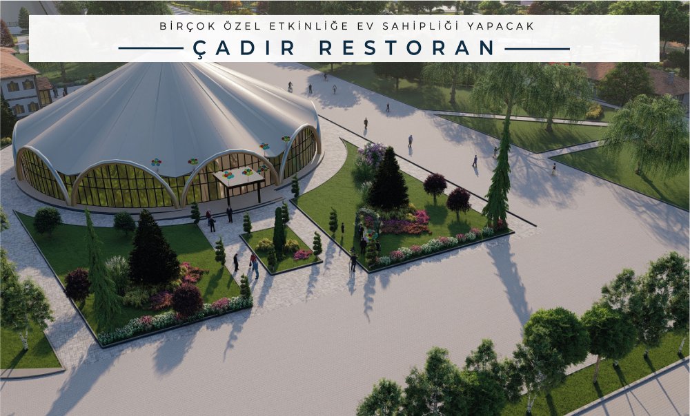 Sivas'ta Sultan Abdülhamid'e at yetiştirilen haraların da içinde olduğu kültür park çalışması