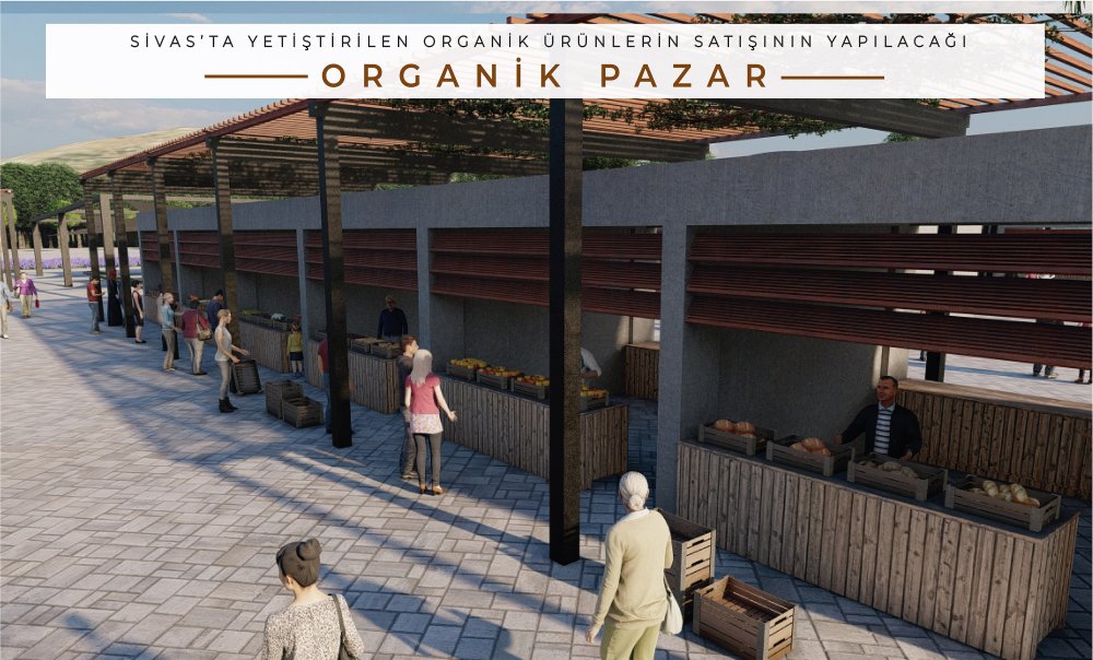 Sivas'ta Sultan Abdülhamid'e at yetiştirilen haraların da içinde olduğu kültür park çalışması