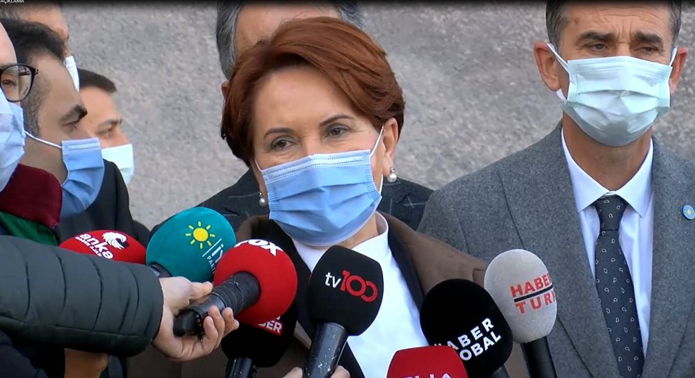Akşener, Ankara Adliyesi'nde ifade verdi.