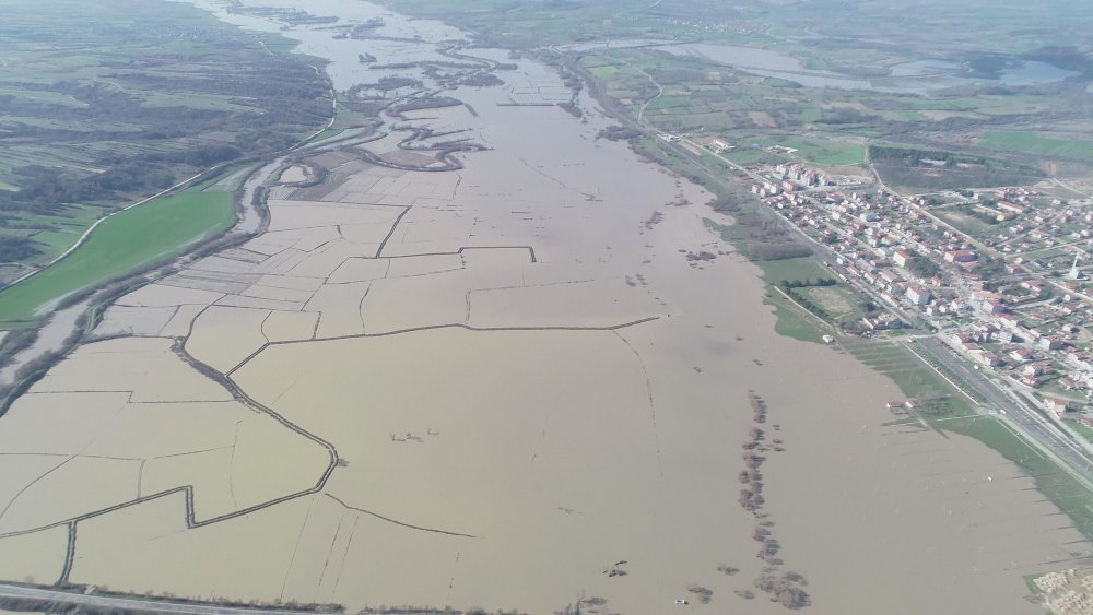 Ergene Nehri'nin alarm seviyesi 'turuncu'ya döndü