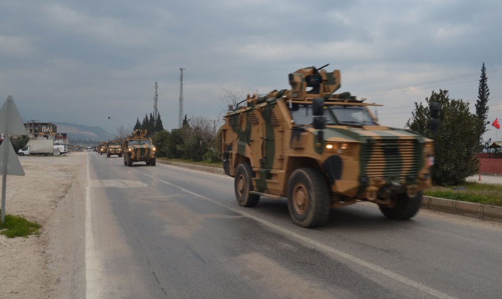 Hatay-Suriye sınır hattına askeri sevkiyat