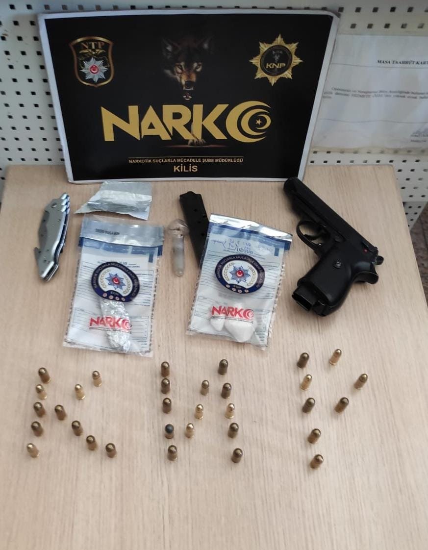 Kilis’teki uyuşturucu operasyonunda 8 tutuklama