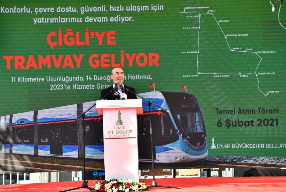 Kılıçdaroğlu, Çiğli Tramvayı Hattı'nın temelini attı
