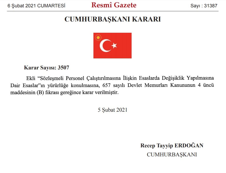 Sözleşmeli kamu personellerinin yıllık izinleri devredilecek