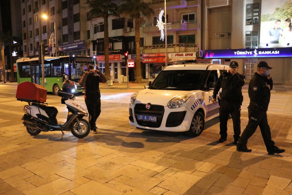 Denizli'de kısıtlamayı ihlal edip, polise direnen kişiye 3 bin 150 lira para cezası