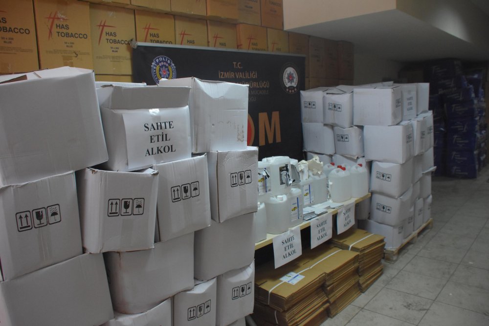 Etil alkol kaçakçılarının 'etiket' oyunu: 3 gözaltı