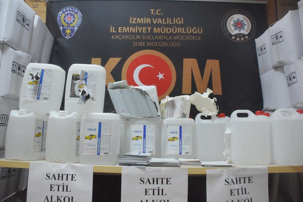 Etil alkol kaçakçılarının 'etiket' oyunu: 3 gözaltı