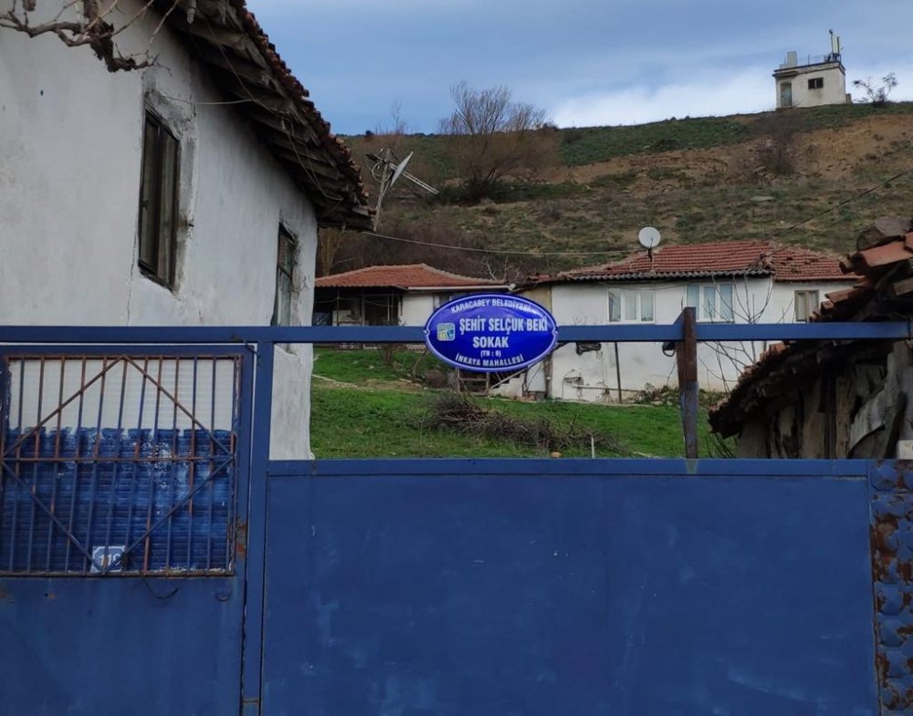 Şehit Uzman Çavuş Selçuk Beki'nin ismi, doğduğu evin sokağına verildi